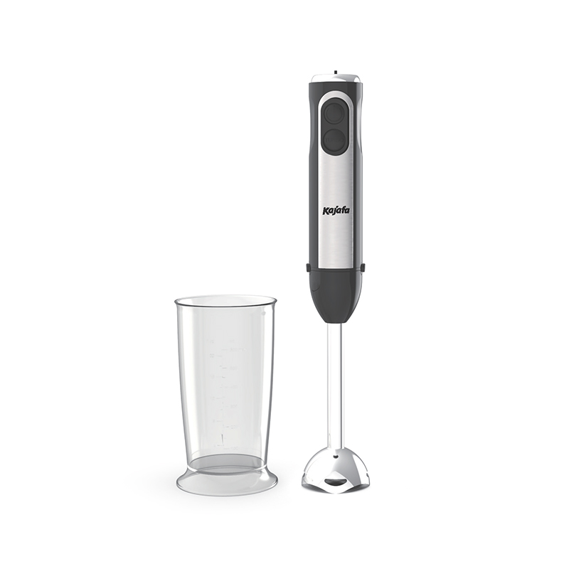 HB818B1 Mixeur plongeant avec gobelet de 600 ml - Puissant 500 W - 2 réglages de vitesse et turbo - Lames en acier inoxydable 304 de qualité alimentaire - Poignée ergonomique - Sans BPA