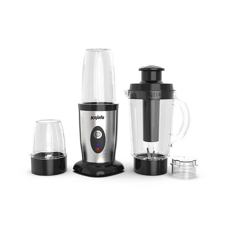 BL365ABD Mélangeur à pichet à lames en acier inoxydable 3 i 1 1.0L avec machine à smoothie 500ML et moulin à café, avec face S / S