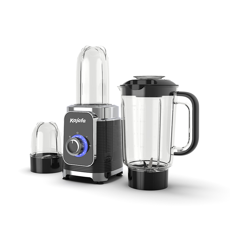 BL215ABD 3 i 1 Mélangeur à lames en acier inoxydable 1.0L avec machine à smoothie 500ML et moulin à café, Nouveau design