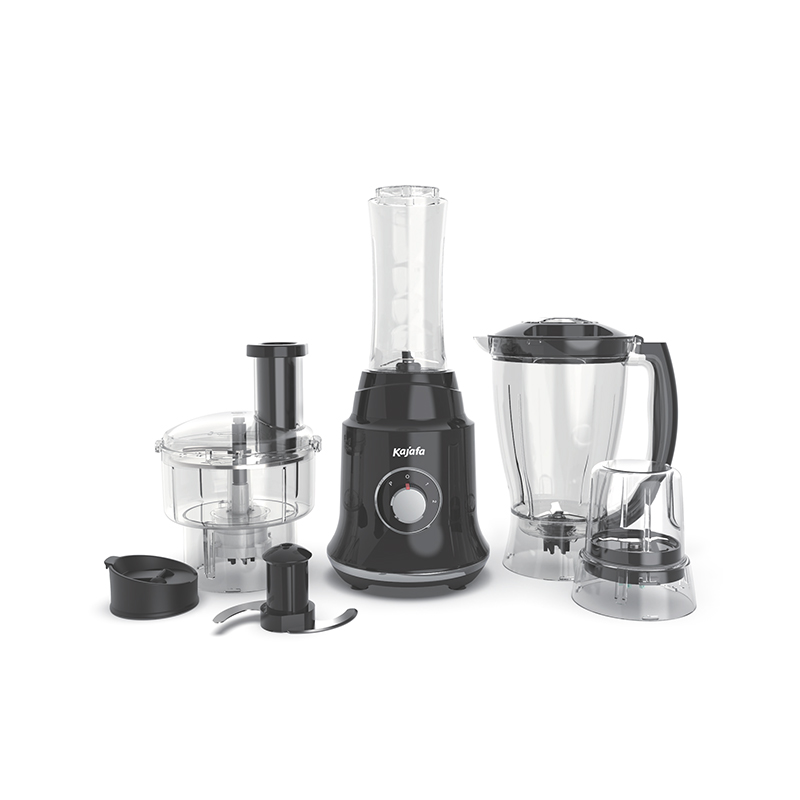 BL469ABEF-P Robot culinaire 400 watts avec accessoires pour trancher, déchiqueter et hacher en acier inoxydable