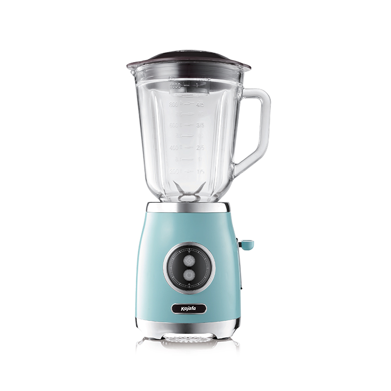 BL399B-G Style rétro avec bocal en verre de 1000 ml et lame en acier inoxydable, mélangeur de comptoir, mélangeur personnel haute puissance