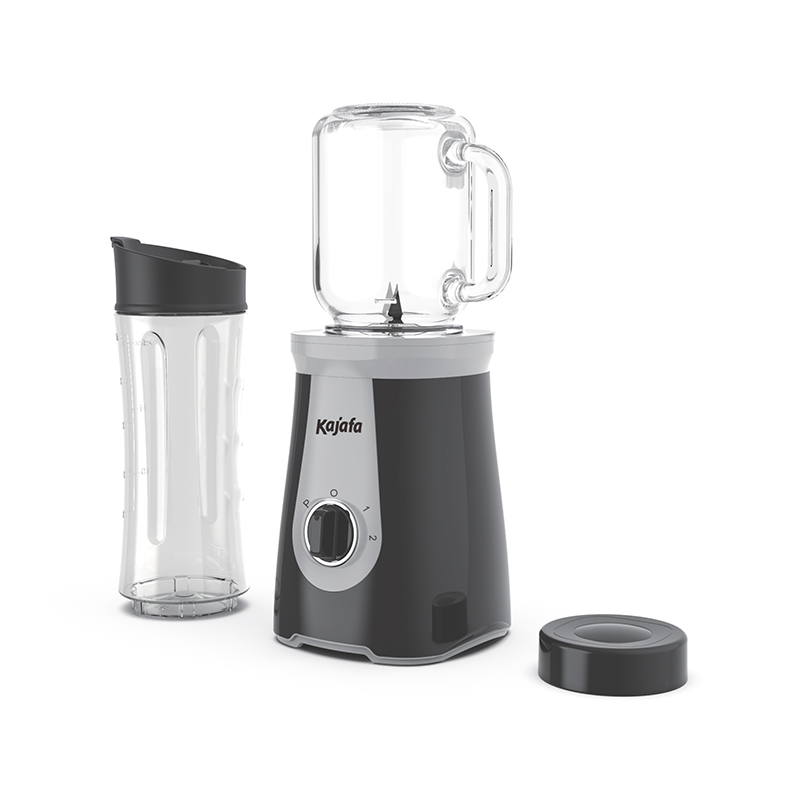 BL-358B-P3 Mélangeur à smoothie avec lames tranchantes, mini mélangeur personnel pour shakes et smoothies à 2 vitesses réglables, mélangeur pour la cuisine avec mélange, gobelet de voyage sans BPA et gobelet Mason de 500 ml