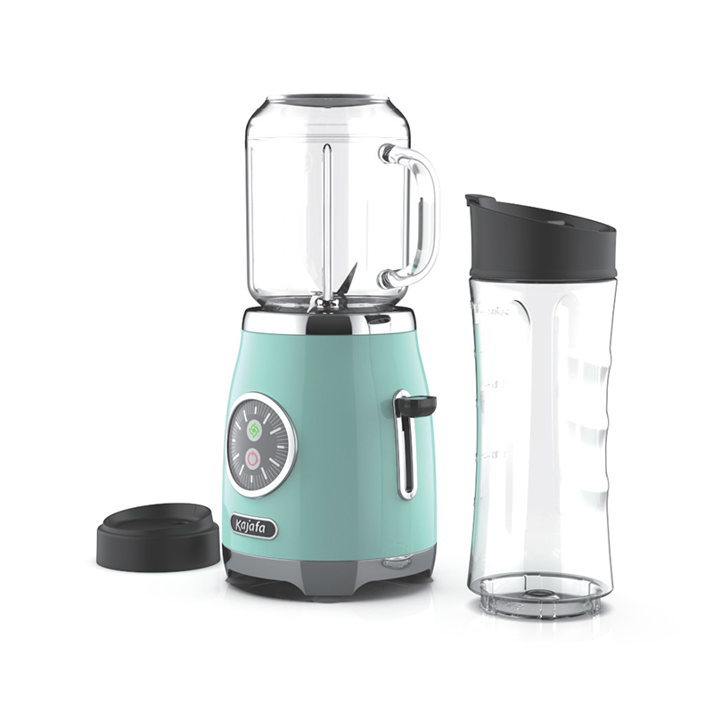BL399B-P4 Mélangeur à smoothie avec lames tranchantes, mini-mélangeur personnel pour shakes et smoothies, mélangeur pour la cuisine avec mélange, gobelet de voyage sans BPA et gobelet Mason de 600 ml