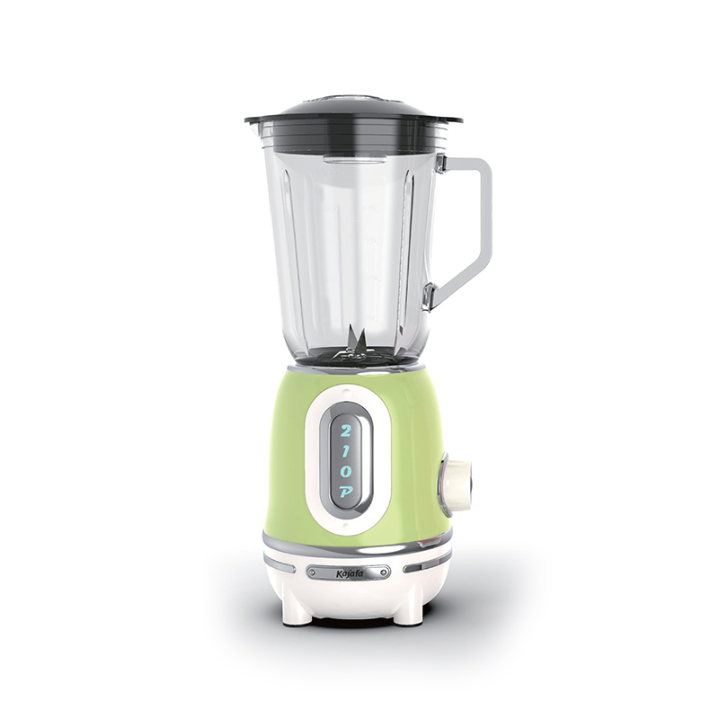 BL489B-G Mélangeur rétro pour cuisine - Smoothie Maker avec pichet en verre de 1,0 L - Mélangeur mélangeur pour milkshake, soupe, fruits, jus et smoothies