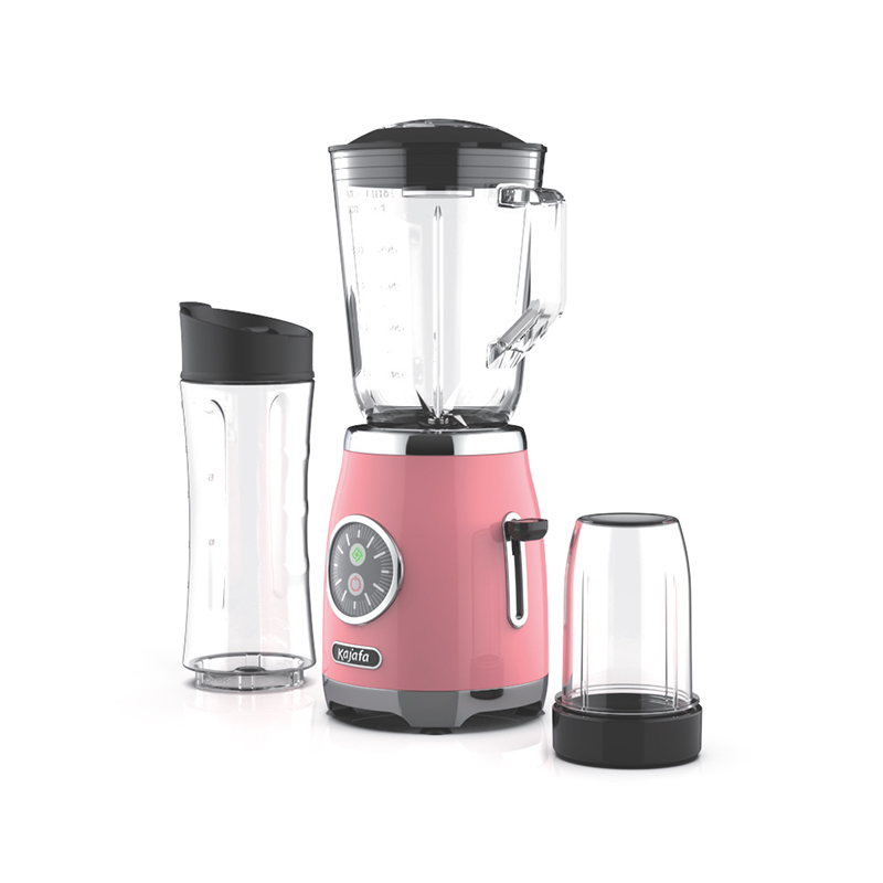 BL399AB-G Mélangeur de table 1 litre avec moulin, réglage des impulsions, fonction de nettoyage automatique, accessoire de broyeur séparé - Carafe en verre - Bouteille de voyage en plastique