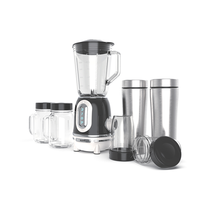 BL489AB-G Mini Blender Smoothie Makers, mélangeur de smoothie pour la maison et la cuisine avec plusieurs bouteilles de mélange