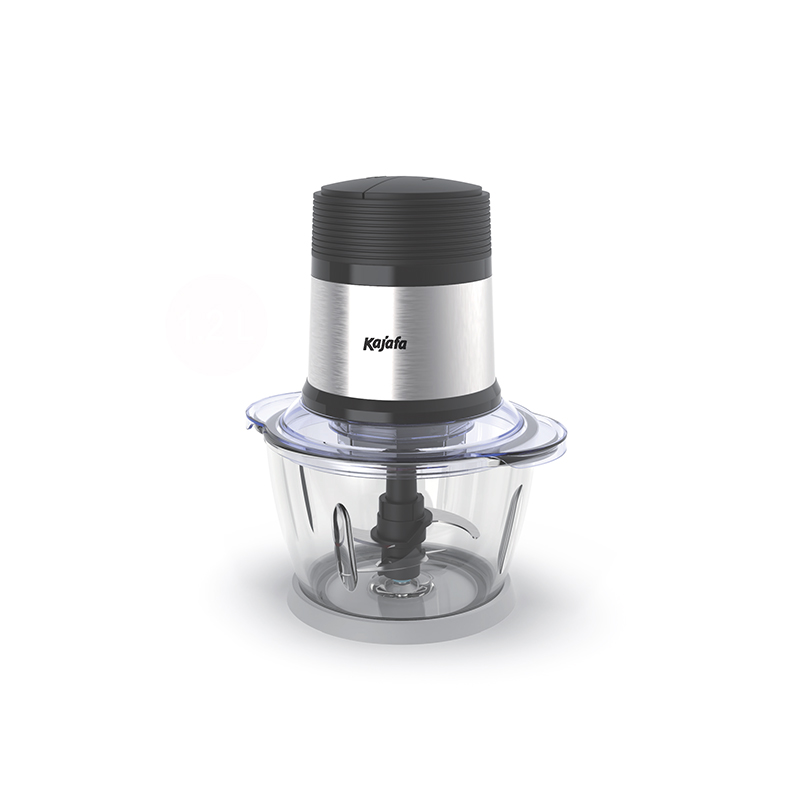 FP125G Mini hachoir pour robot culinaire - Mélangeur haute puissance 400 W pour fruits et légumes, aliments pour bébés, purées, pâtes et préparation alimentaire, bol en verre épais, opération à une touche